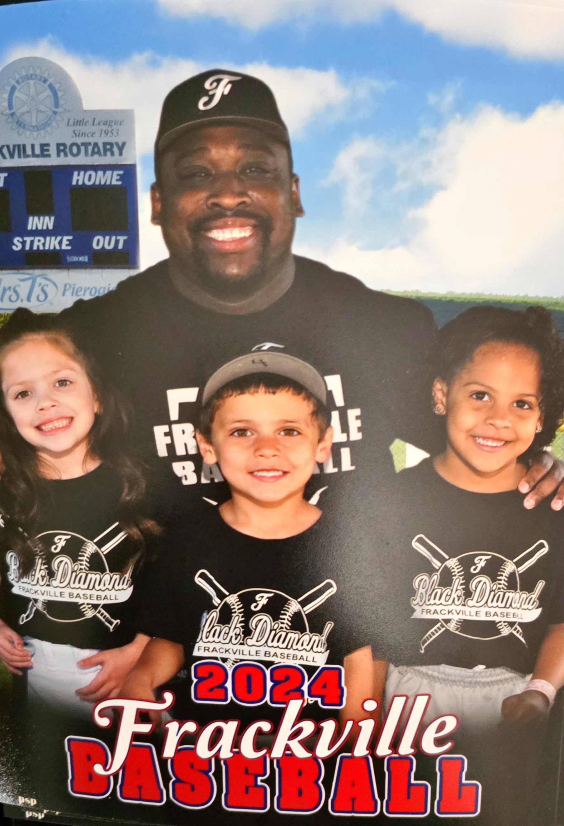 ESU athletic trainers with the AED defibrillator that saved Jackson's life